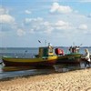 Fishing boats along the beach